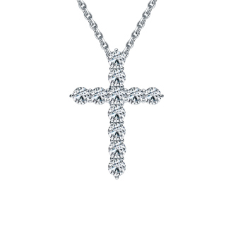 Подвеска из платины с бриллиантами природными