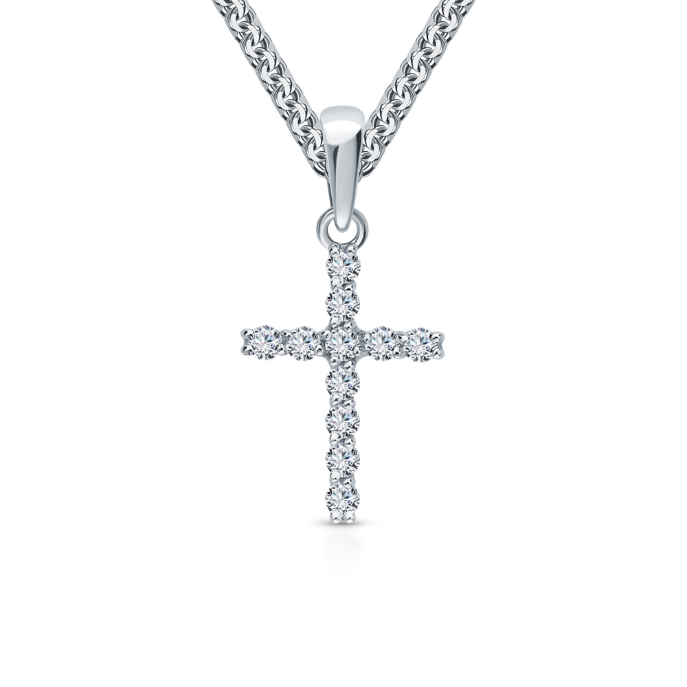 Золотая подвеска с бриллиантами природными