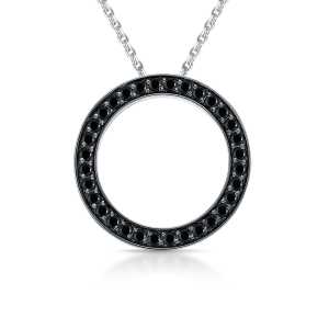 Золотая подвеска с бриллиантами природным и бриллиантами черными природными