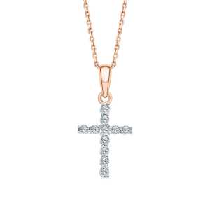 Золотая подвеска с бриллиантами природными