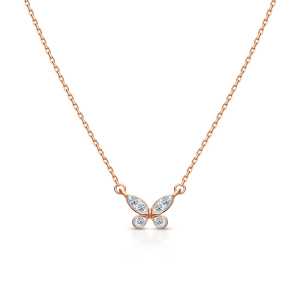 Золотое шейное украшение с бриллиантами природными