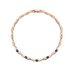 Золотой браслет с сапфирами природными