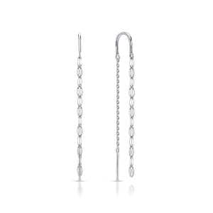 Серьги из белого золота