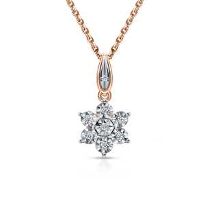 Золотая подвеска с бриллиантами природными